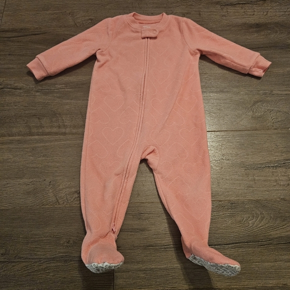 3 Pack! Three Fleece Sleepers, Carters, Baby Girl, 12 Months. - Picture 10 of 12
